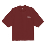 T1 Seoul Oversized Tee - Burgundy