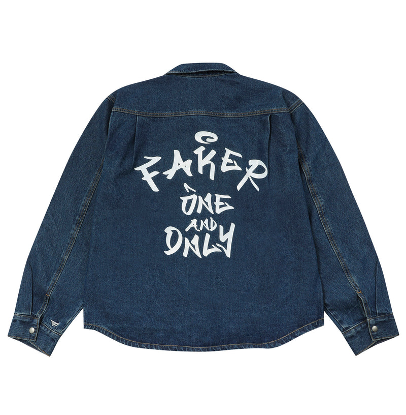 FAKER DENIM SHIRT JACKET_BLUE