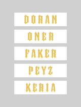 [LoL] 2026 T1 WORLDS UNIFORM MARKING KIT