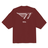T1 Seoul Oversized Tee - Burgundy