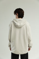 T1 BE:ING Oversized Zip Up Jacket - Smoke