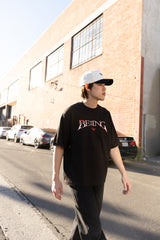 T1 BE:ING Cropped T-Shirt - Black