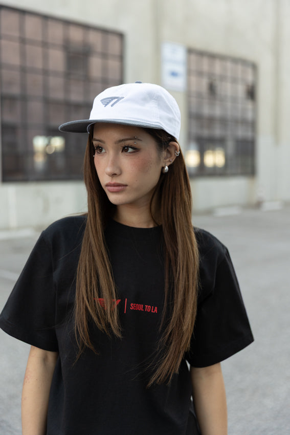 T1 Five-Time Champions Corduroy Cap - White/Shadow