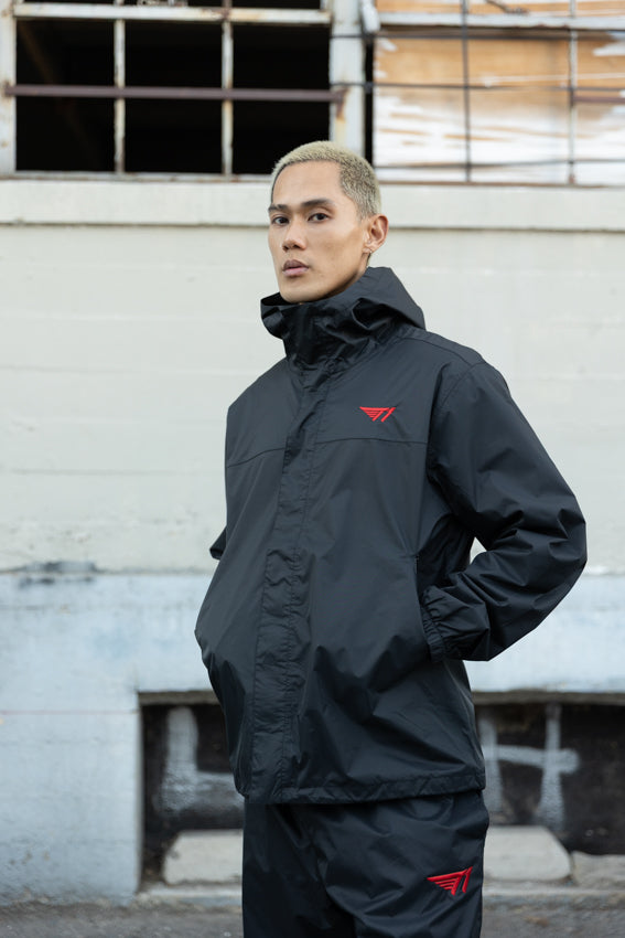 T1 BE:ING Windbreaker Jacket - Black