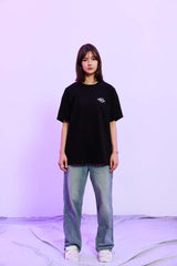 Pearl Flower Tee - Black