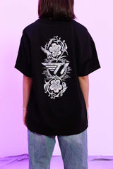 Pearl Flower Tee - Black