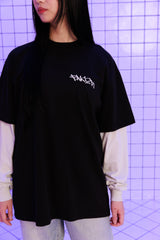 Faker Demon Long Sleeve - Black on White