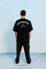 Los Angeles Drop Shoulder Tee - Black