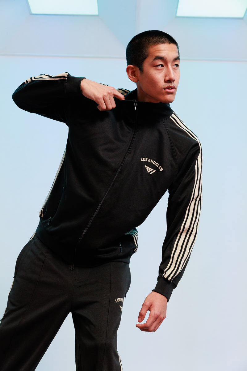 Los Angeles Track Jacket - Black/Cream – T1 Shop