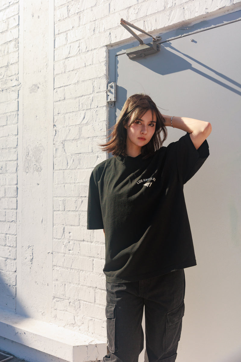 Los Angeles Drop Shoulder Tee - Black – T1 Shop