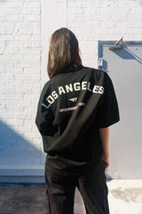 Los Angeles Drop Shoulder Tee - Black