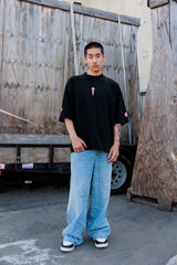 Spring Drop Shoulder Tee - Black