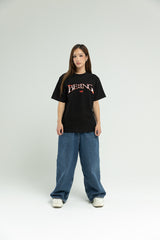 T1 BE:ING Cropped T-Shirt - Black