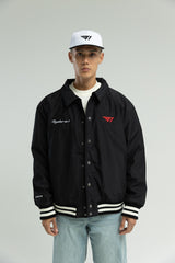 T1 Together As 1 Varsity Jacket- Black