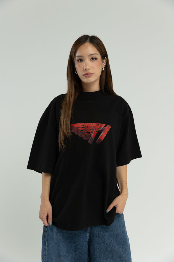 T1 3D Drop Shoulder T-Shirt- Black – T1 Shop