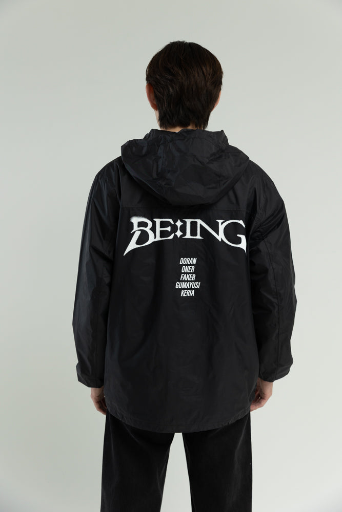 T1 BE:ING Windbreaker Jacket - Black