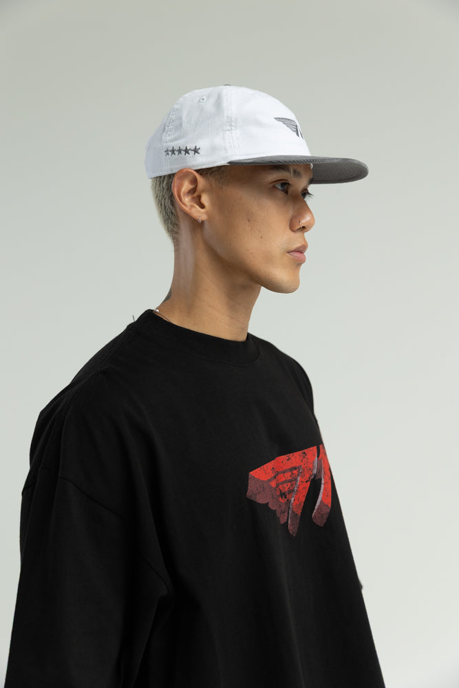 T1 Five-Time Champions Corduroy Cap - White/Shadow