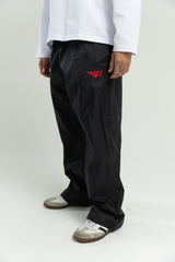 T1 BE:ING Windbreaker Pants- Black