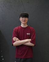 T1 Seoul Oversized Tee - Burgundy