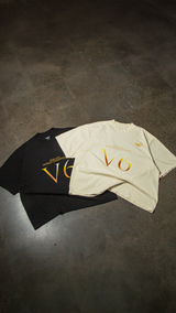 T1 2025 World Champions V6 Drop Shoulder T-Shirt- Black