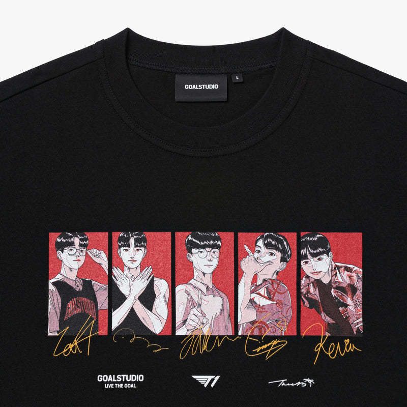 [T1 X GOALSTUDIO X TREE13] R.V Together T-Shirt_Black