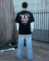 Faker Demon Long Sleeve - Black on White