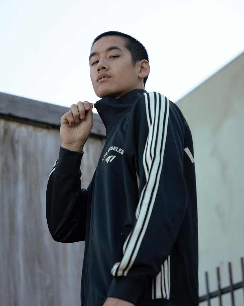 Los Angeles Track Jacket - Black/Cream – T1 Shop