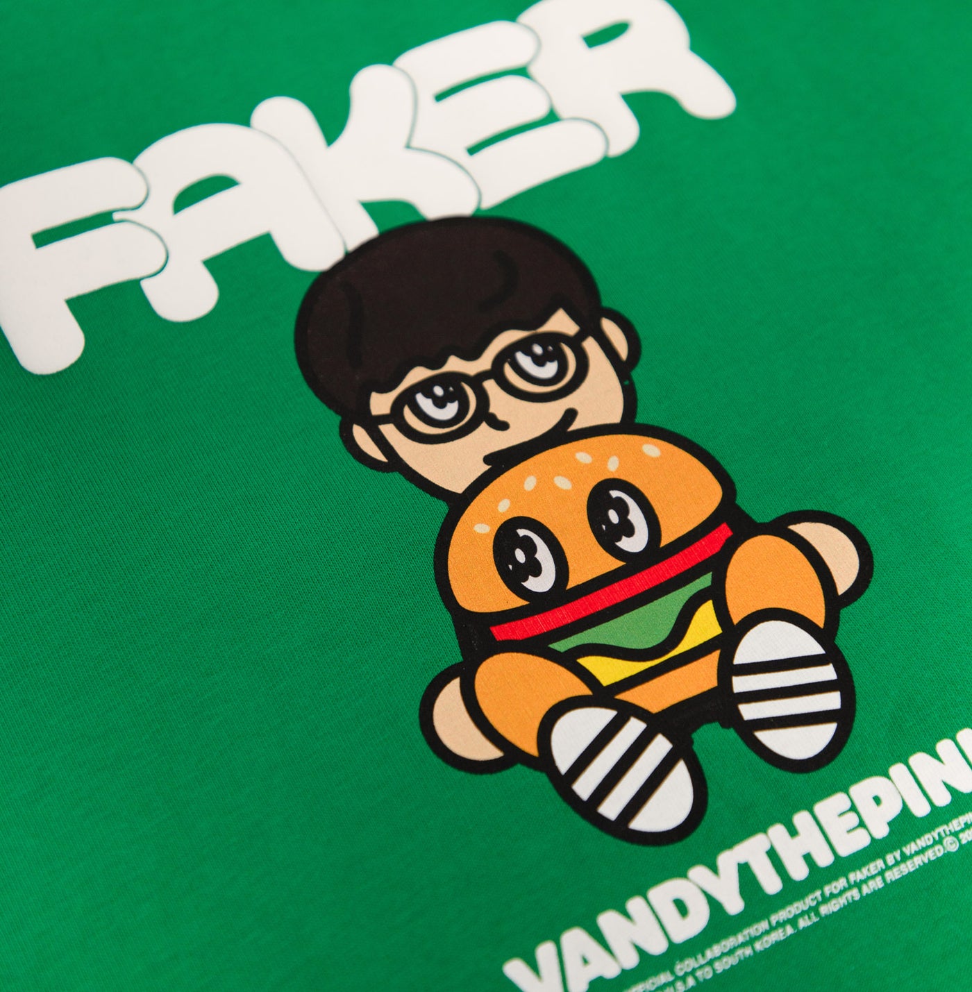 FAKER X VANDYTHEPINK] T-Shirt - Green – T1 Shop