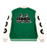 [FAKER X VANDYTHEPINK] Varsity Jacket - Green