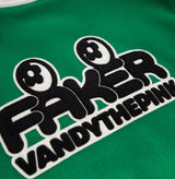 [FAKER X VANDYTHEPINK] Varsity Jacket - Green