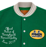 [FAKER X VANDYTHEPINK] Varsity Jacket - Green