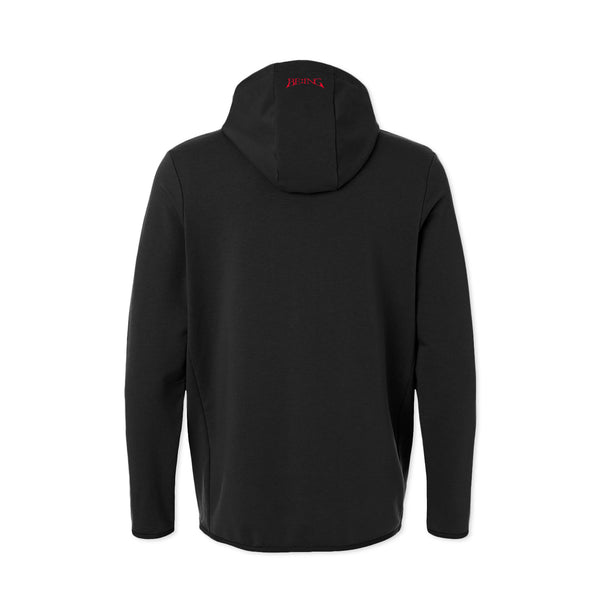 T1 BE:ING Oversized Zip Up Jacket - Black