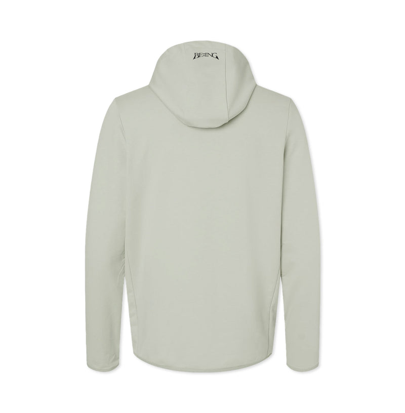 T1 BE:ING Oversized Zip Up Jacket - Smoke