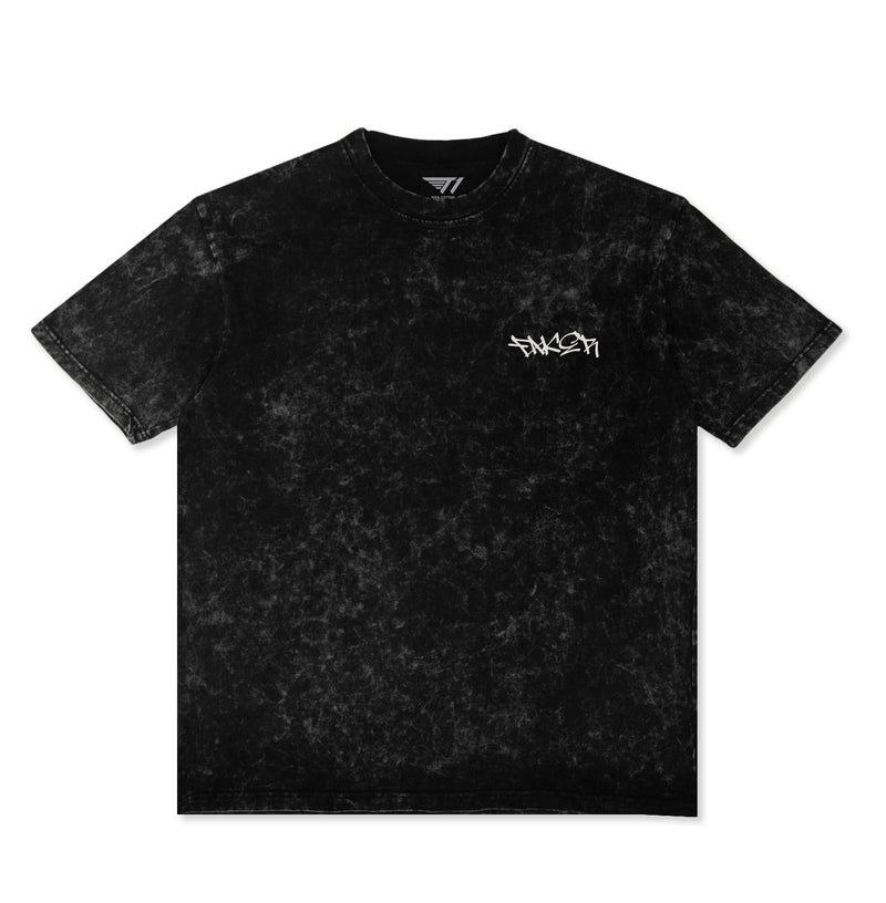 Graffiti Tee - Acid Black – T1 Shop