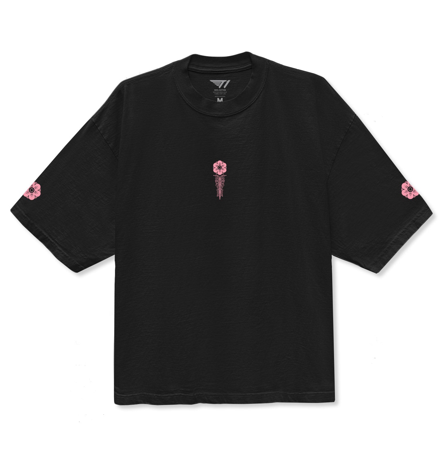 Spring Drop Shoulder Tee - Black – T1 Shop