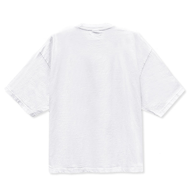 T1 3D Drop Shoulder T-Shirt- White