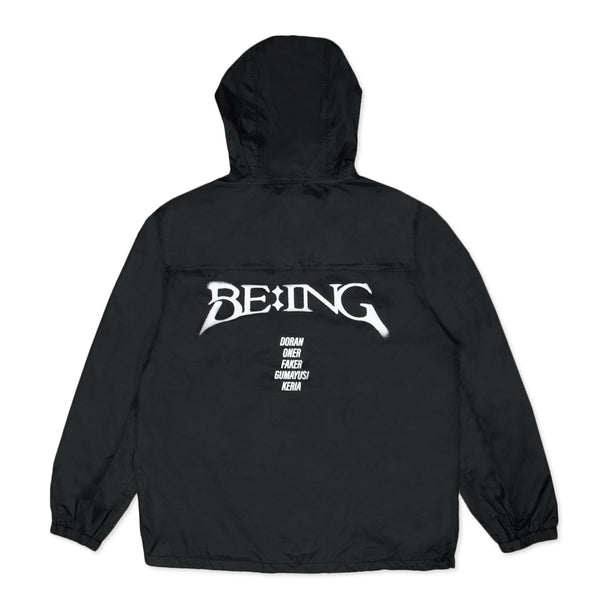 T1 BE:ING Windbreaker Jacket - Black