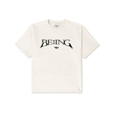 T1 BE:ING Cropped T-Shirt - Cream