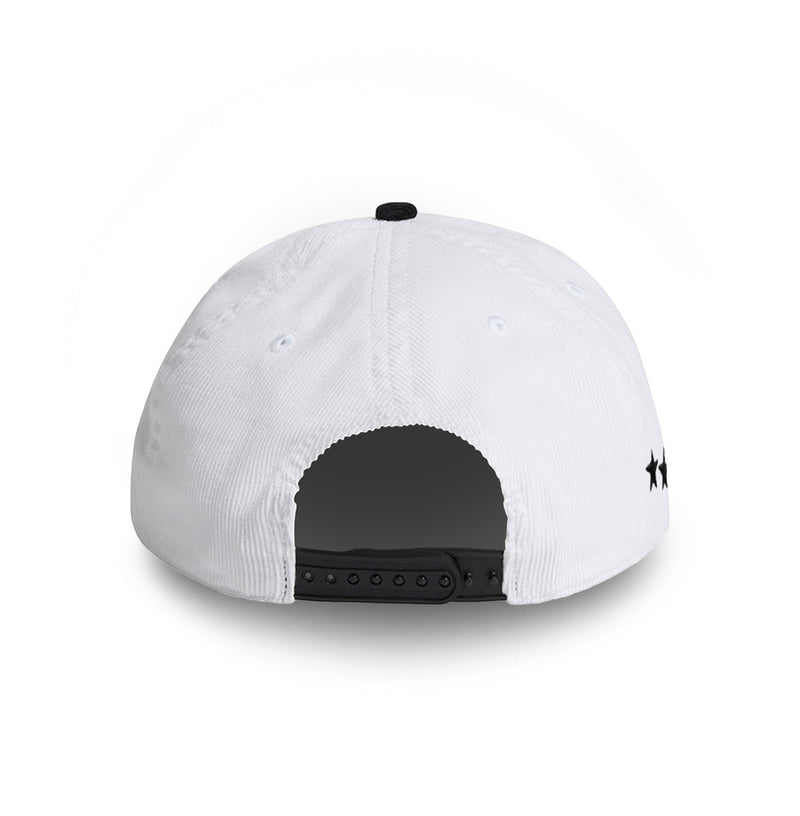 T1 Five-Time Champions Corduroy Cap - White/Black