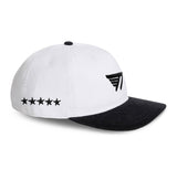 T1 Five-Time Champions Corduroy Cap - White/Black
