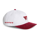 T1 Five-Time Champions Corduroy Cap - White/Red
