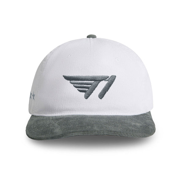 T1 Five-Time Champions Corduroy Cap - White/Shadow