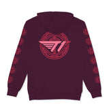 T1 Seoul Crest Hoodie - Maroon