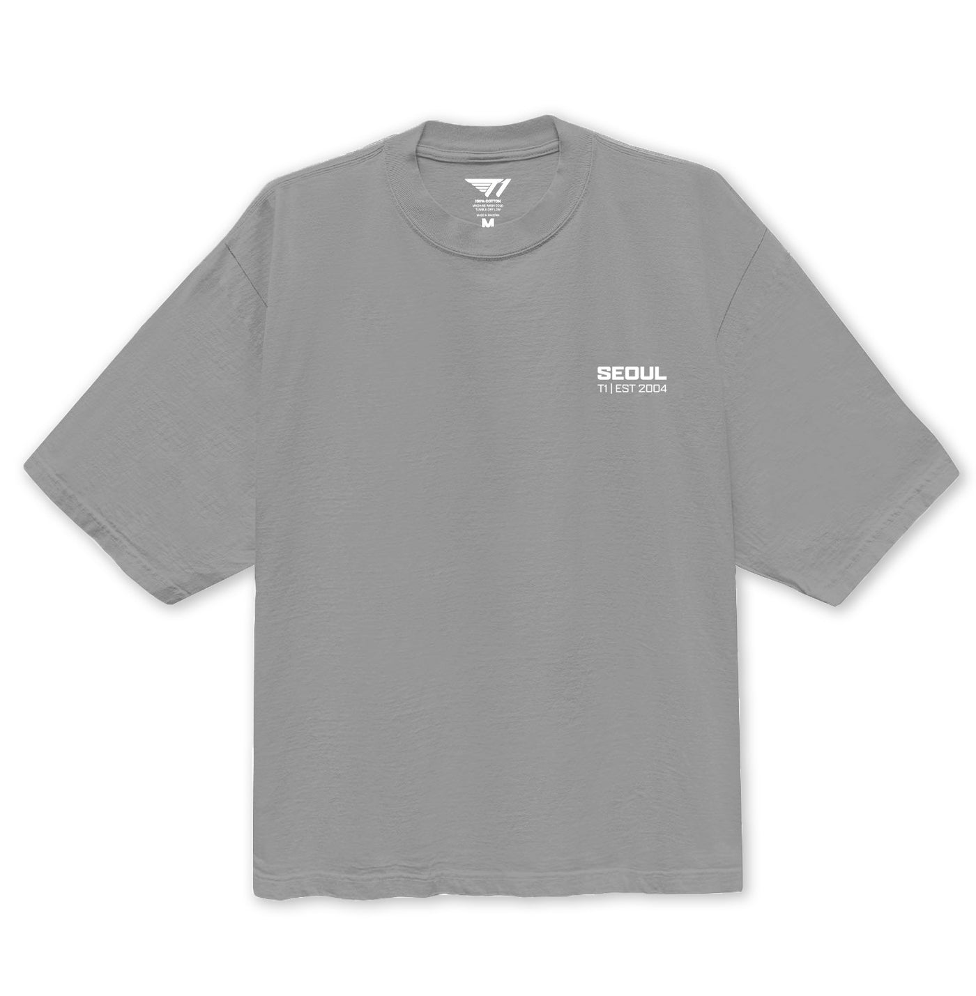 T1 Seoul Oversized Tee - Grey – T1 Shop
