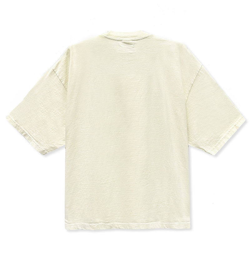 T1 2025 World Champions V6 Drop Shoulder T-Shirt- Cream