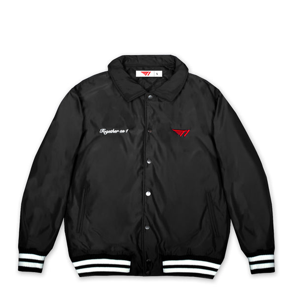 T1 Together As 1 Varsity Jacket- Black