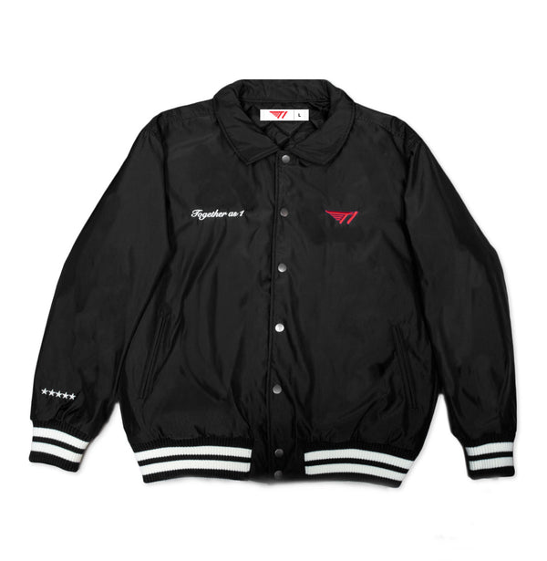 T1 Together As 1 Varsity Jacket- Black
