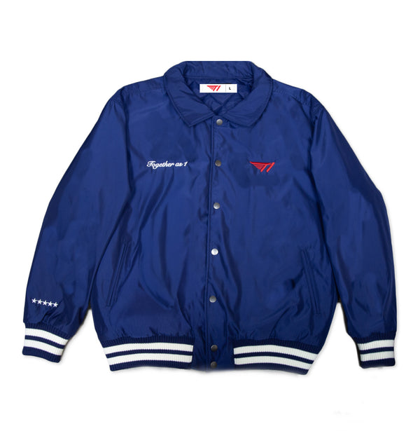 T1 Together As 1 Varsity Jacket- Navy