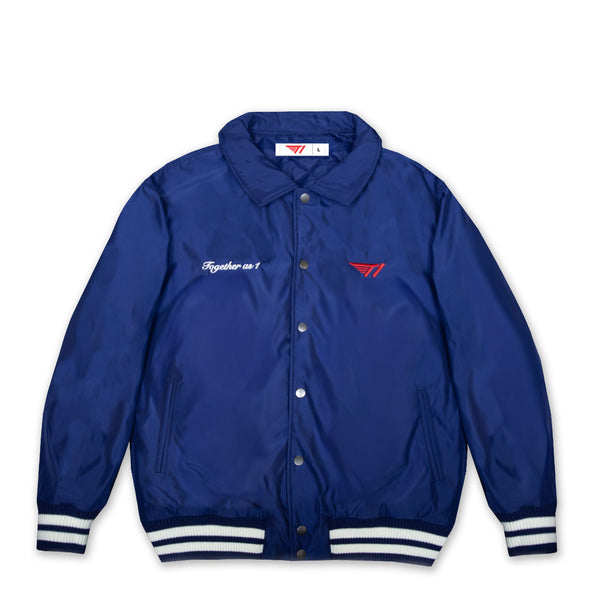 T1 Together As 1 Varsity Jacket- Navy