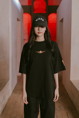 Fall Deer Drop Shoulder Tee